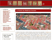 Tablet Screenshot of anciens-materiaux.fr